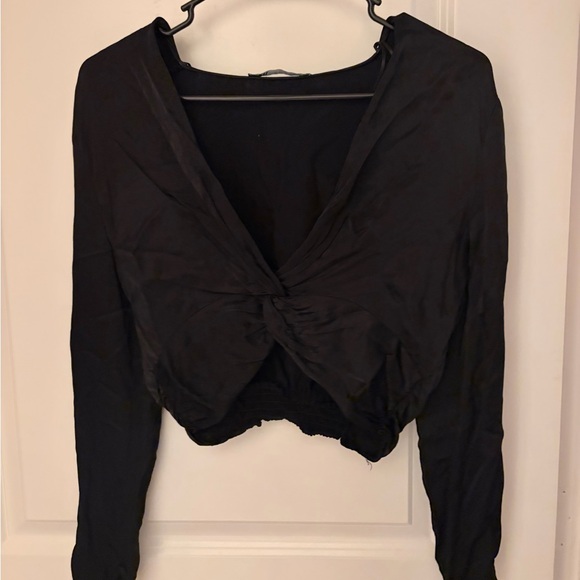 Zara Tops - Zara Black Long Sleeve Blouse